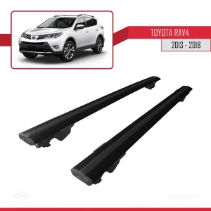 Toyota RAV4 2013-2018 Arası ile uyumlu HOOK Model Anahtar Kilitli Ara Atkı Tavan Barı SİYAH - Görsel 4