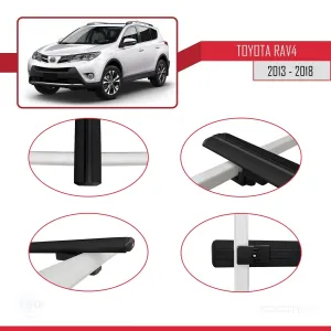 Toyota RAV4 2013-2018 Arası ile uyumlu Basic Model Ara Atkı Tavan Barı SİYAH 3 ADET thumb 4