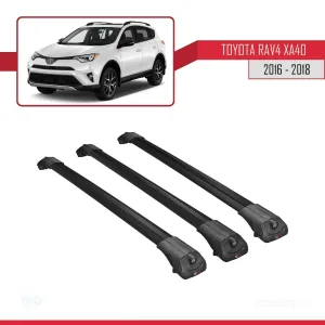 Toyota RAV4 (XA40) 2016-2018 Arası ile uyumlu ACE-1 Ara Atkı Tavan Barı SİYAH 3 ADET BAR thumb 3