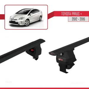 Toyota Prius + 2012-2015 Arası ile uyumlu ACE-4 Ara Atkı Tavan Barı SİYAH - Görsel 5
