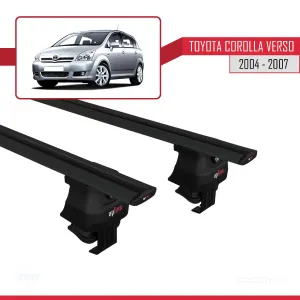 Toyota Corolla Verso 2004-2007 Arası ile uyumlu ACE-4 Ara Atkı Tavan Barı SİYAH - Görsel 4
