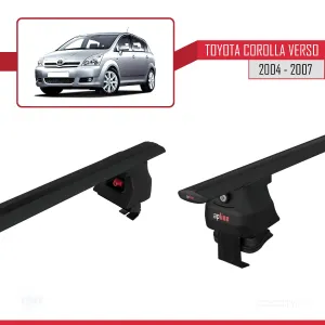 Toyota Corolla Verso 2004-2007 Arası ile uyumlu ACE-4 Ara Atkı Tavan Barı SİYAH - Görsel 5