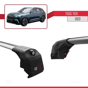 TOGG T10X 2023 ile uyumlu ACE-2 Ara Atkı Tavan Barı GRİ - Görsel 5