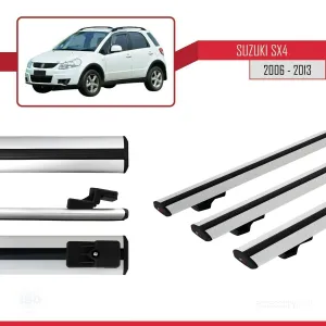 Suzuki SX4 2006-2013 Arası ile uyumlu Basic Model Ara Atkı Tavan Barı GRİ 3 ADET - Görsel 3
