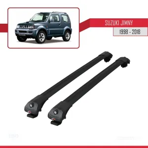 Suzuki Jimny 1998-2018 Arası ile uyumlu ACE-1 Ara Atkı Tavan Barı SİYAH - Görsel 3