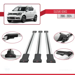 Suzuki Ignıs 2016 ve Sonrası ile Uyumlu FLY Model Ara Atkı Tavan Barı GRİ 3 ADET BAR - Görsel 5