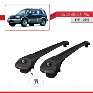 Suzuki Grand Vitara 1998-2005 Arası ile uyumlu ACE-1 Ara Atkı Tavan Barı SİYAH - Görsel 4