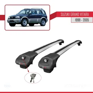 Suzuki Grand Vitara 1998-2005 Arası ile uyumlu ACE-1 Ara Atkı Tavan Barı GRİ - Görsel 4