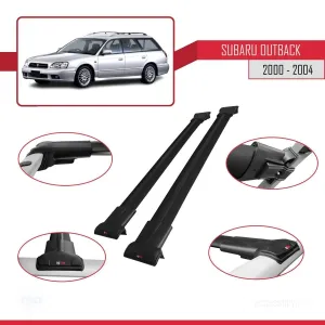 Subaru Outback 2000-2004 Arası ile uyumlu FLY Model Ara Atkı Tavan Barı SİYAH - Görsel 5