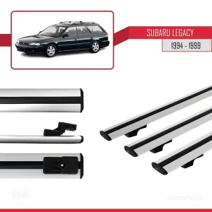 Subaru Legacy 1994-1999 Arası ile uyumlu Basic Model Ara Atkı Tavan Barı GRİ 3 ADET - Görsel 3