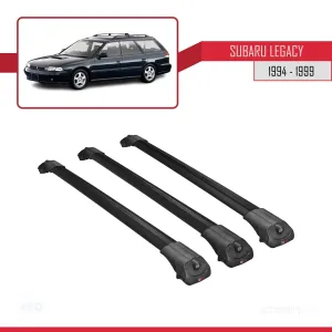 Subaru Legacy 1994-1999 Arası ile uyumlu ACE-1 Ara Atkı Tavan Barı SİYAH 3 ADET BAR - Görsel 3