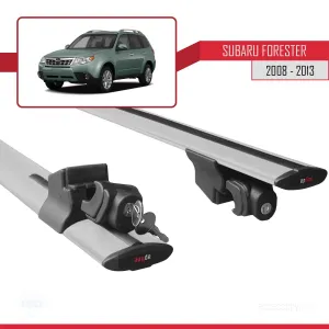 Subaru Forester 2008-2013 Arası ile uyumlu HOOK Model Anahtar Kilitli Ara Atkı Tavan Barı GRİ - Görsel 5
