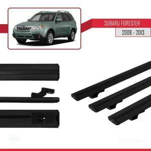 Subaru Forester 2008-2013 Arası ile uyumlu Basic Model Ara Atkı Tavan Barı SİYAH 3 ADET thumb 3