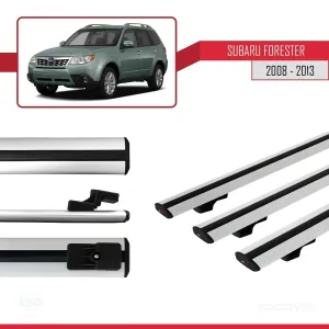 Subaru Forester 2008-2013 Arası ile uyumlu Basic Model Ara Atkı Tavan Barı GRİ 3 ADET thumb 3