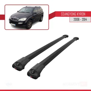 Ssangyong Kyron 2006-2014 Arası ile uyumlu ACE-1 Ara Atkı Tavan Barı SİYAH thumb 3