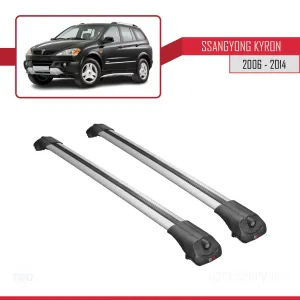 Ssangyong Kyron 2006-2014 Arası ile uyumlu ACE-1 Ara Atkı Tavan Barı GRİ thumb 3