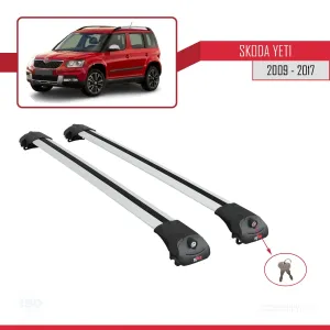 Skoda Yeti 2009-2017 Arası  ile uyumlu ACE-1 Ara Atkı Tavan Barı GRİ thumb 4