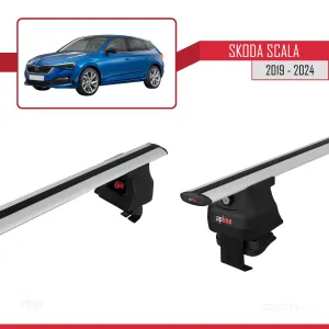 Skoda Scala 2019 ve Sonrası ile uyumlu ACE-4 Ara Atkı Tavan Barı GRİ thumb 4