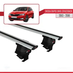 Skoda Rapid (NH1) Spaceback 2013-2019 Arası ile uyumlu ACE-4 Ara Atkı Tavan Barı GRİ thumb 2