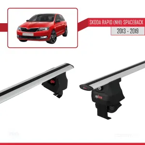 Skoda Rapid (NH1) Spaceback 2013-2019 Arası ile uyumlu ACE-4 Ara Atkı Tavan Barı GRİ thumb 3