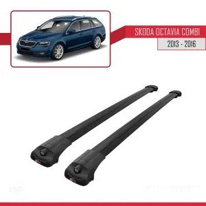 Skoda Octavia COMBİ 2013-2016 Arası ile uyumlu ACE-1 Ara Atkı Tavan Barı SİYAH thumb 3