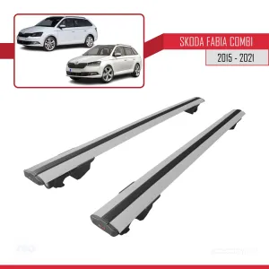 2015-2021 Arası ile uyumlu HOOK Model Anahtar Kilitli Ara Atkı Tavan Barı GRİ thumb 4