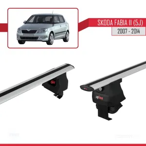 Skoda Fabia II (5J) 2007-2014 Arası ile uyumlu ACE-4 Ara Atkı Tavan Barı GRİ thumb 3