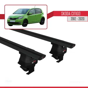 Skoda Citigo 2012-2020 Arası ile uyumlu ACE-4 Ara Atkı Tavan Barı SİYAH thumb 4
