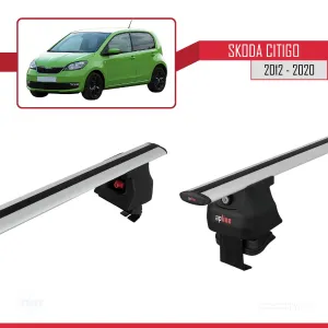 Skoda Citigo 2012-2020 Arası ile uyumlu ACE-4 Ara Atkı Tavan Barı GRİ thumb 3