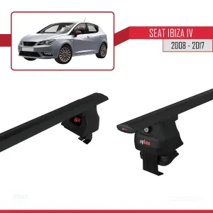 Seat Ibiza IV 2008-2017 Arası ile uyumlu ACE-4 Ara Atkı Tavan Barı SİYAH thumb 5