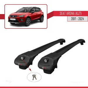 Seat Arona (KJ7) 2017 ve Sonrası ile uyumlu ACE-1 Ara Atkı Tavan Barı SİYAH - Görsel 4