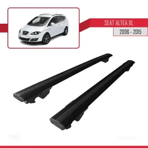 Seat Altea XL 2006-2015 Arası ile uyumlu HOOK Model Anahtar Kilitli Ara Atkı Tavan Barı SİYAH thumb 4
