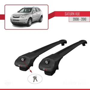 Saturn Vue Opel Antara 2008-2010 Arası ile uyumlu ACE-1 Ara Atkı Tavan Barı SİYAH thumb 4