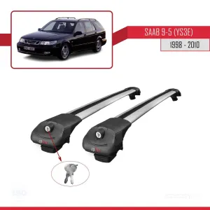 Saab 9-5 (YS3E) 1998-2010 Arası ile uyumlu ACE-1 Ara Atkı Tavan Barı GRİ thumb 4