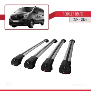 Renault Trafic 2014 ve Sonrası ile uyumlu ACE-1 Ara Atkı Tavan Barı GRİ 4 ADET BAR thumb 4