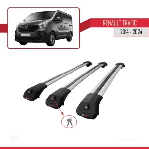 Renault Trafic 2014 ve Sonrası ile uyumlu ACE-1 Ara Atkı Tavan Barı GRİ 3 ADET BAR thumb 4