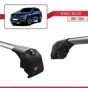 Renault Koleos 2017 ve Sonrası ile uyumlu ACE-2 Ara Atkı Tavan Barı GRİ thumb 5