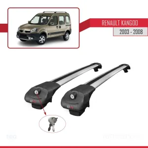 Renault Kangoo 2003-2008 Arası ile uyumlu ACE-1 Ara Atkı Tavan Barı GRİ thumb 4