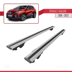 Kadjar 2016-2022 Arası ile uyumlu HOOK Model Anahtar Kilitli Ara Atkı Tavan Barı GRİ - Görsel 4