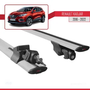 Kadjar 2016-2022 Arası ile uyumlu HOOK Model Anahtar Kilitli Ara Atkı Tavan Barı GRİ - Görsel 5