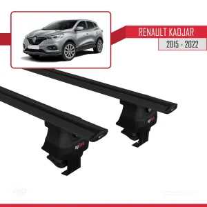 Renault Kadjar 2015-2022 Arası ile uyumlu ACE-4 Ara Atkı Tavan Barı SİYAH thumb 4