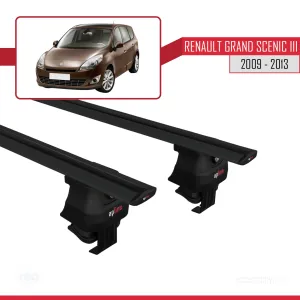 Renault Grand Scenic III  2009-2013 Arası ile uyumlu ACE-4 Ara Atkı Tavan Barı SİYAH thumb 4