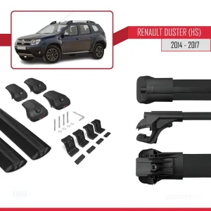 Renault Duster (HS) 2014-2017 Arası ile uyumlu ACE-1 Ara Atkı Tavan Barı SİYAH thumb 5