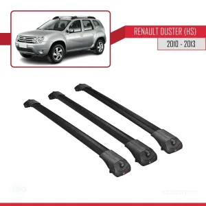 Renault Duster (HS) 2010-2013 Arası ile uyumlu ACE-1 Ara Atkı Tavan Barı SİYAH 3 ADET BAR thumb 3