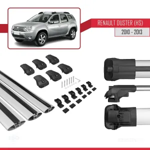 Renault Duster (HS) 2010-2013 Arası ile uyumlu ACE-1 Ara Atkı Tavan Barı GRİ 3 ADET BAR thumb 5