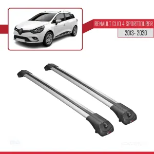 Renault Clio SPORT TOURER 2013-2020 Arası ile uyumlu ACE-1 Ara Atkı Tavan Barı GRİ thumb 3