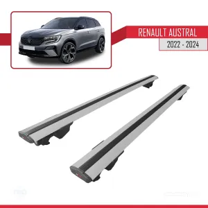 Renault Austral 2022 ve Sonrası ile uyumlu HOOK Model Anahtar Kilitli Ara Atkı Tavan Barı GRİ - Görsel 4