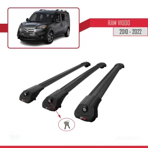 Ram V1000 2010-2022 Arası ile uyumlu ACE-1 Ara Atkı Tavan Barı SİYAH 3 ADET BAR thumb 4