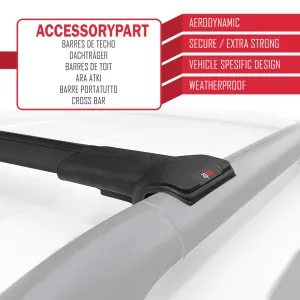 Ram Promaster City 2015-2022 Arası ile Uyumlu FLY Model Ara Atkı Tavan Barı SİYAH thumb 5