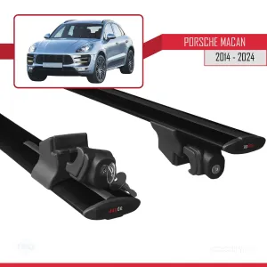 Porsche MACAN 2014 ve Sonrası ile uyumlu HOOK Model Anahtar Kilitli Ara Atkı Tavan Barı SİYAH - Görsel 5